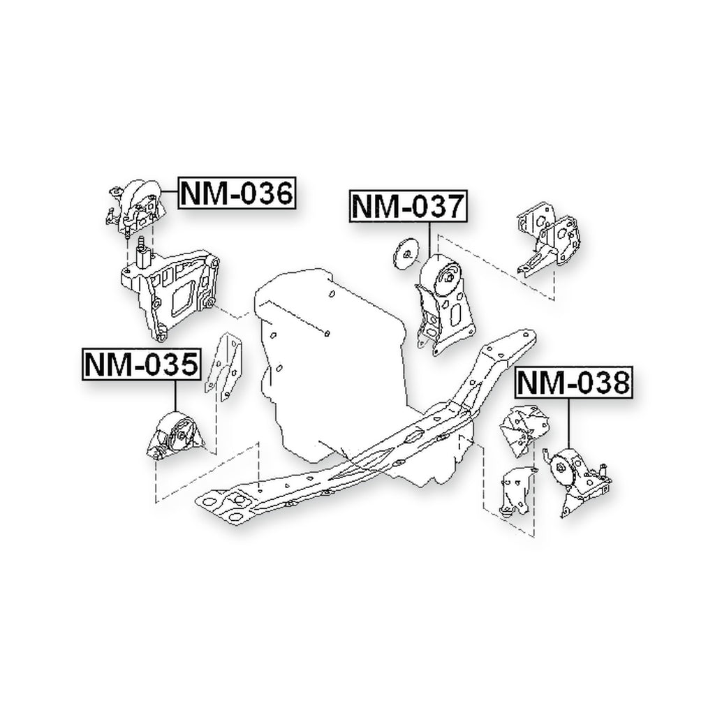 Nissan Bassara JU30 Front Engine Mount