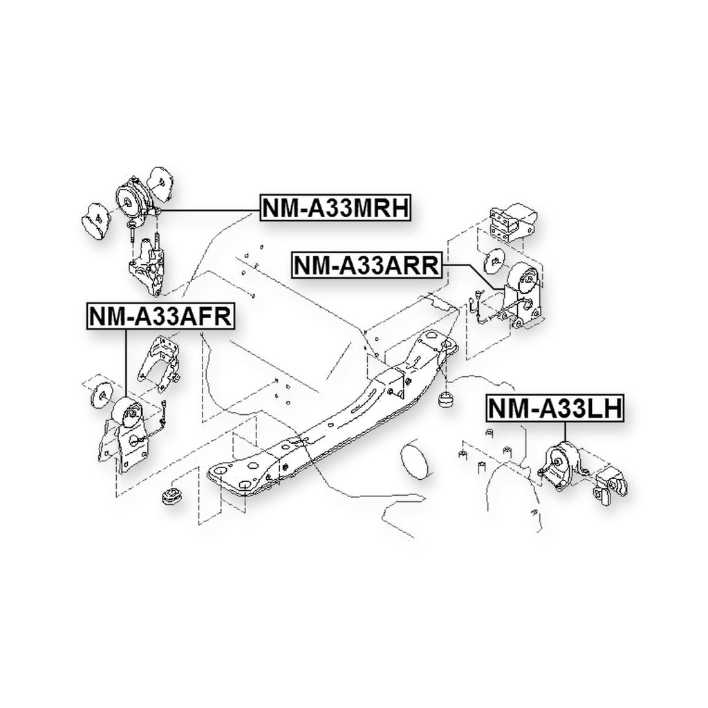 Nissan Bassara JU30 Front Left Engine Mount