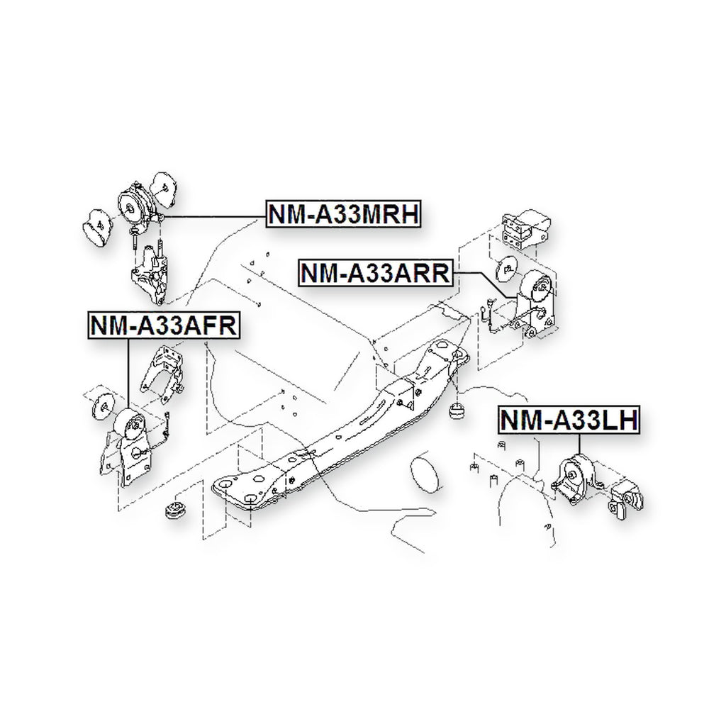 Infiniti I30/I35 CA33 Front Right Engine Mount (Hydro)