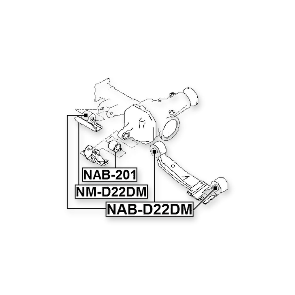 Nissan Datsun D21 Rear Differential Mount