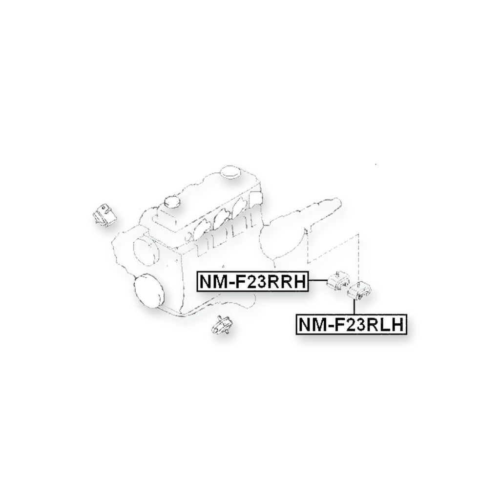 Nissan Atlas/Atlas/Condor F22 Front Left Engine Mount Lh
