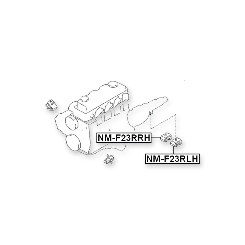 Nissan Atlas/Atlas/Condor F22 Front Right Engine Mount Rh