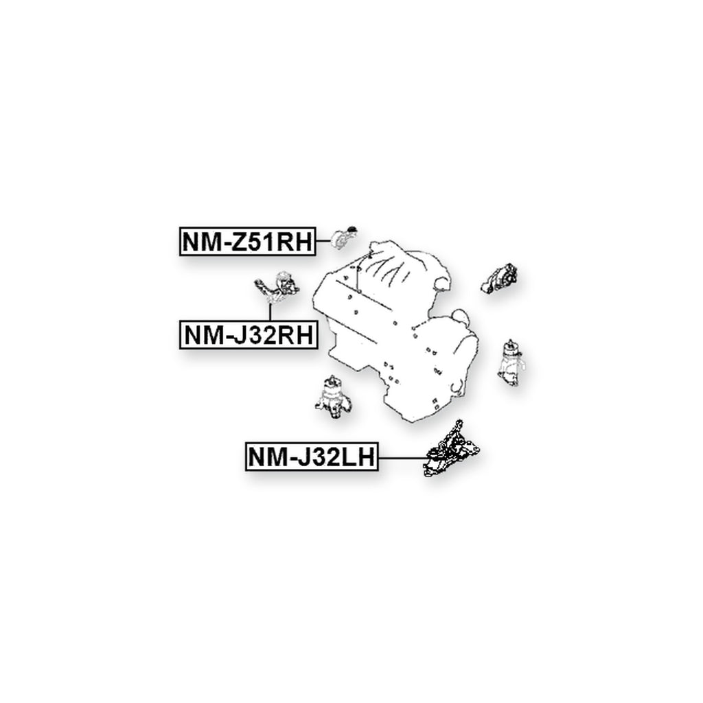 Nissan Altima L33 Front Right Engine Mount (Hydro)