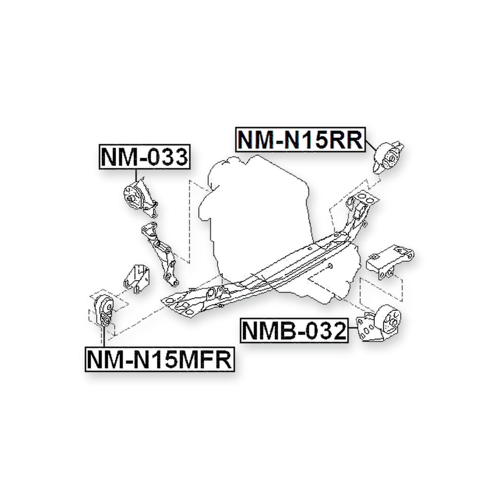 Nissan 100NX B13 Rear Lower Engine Mount