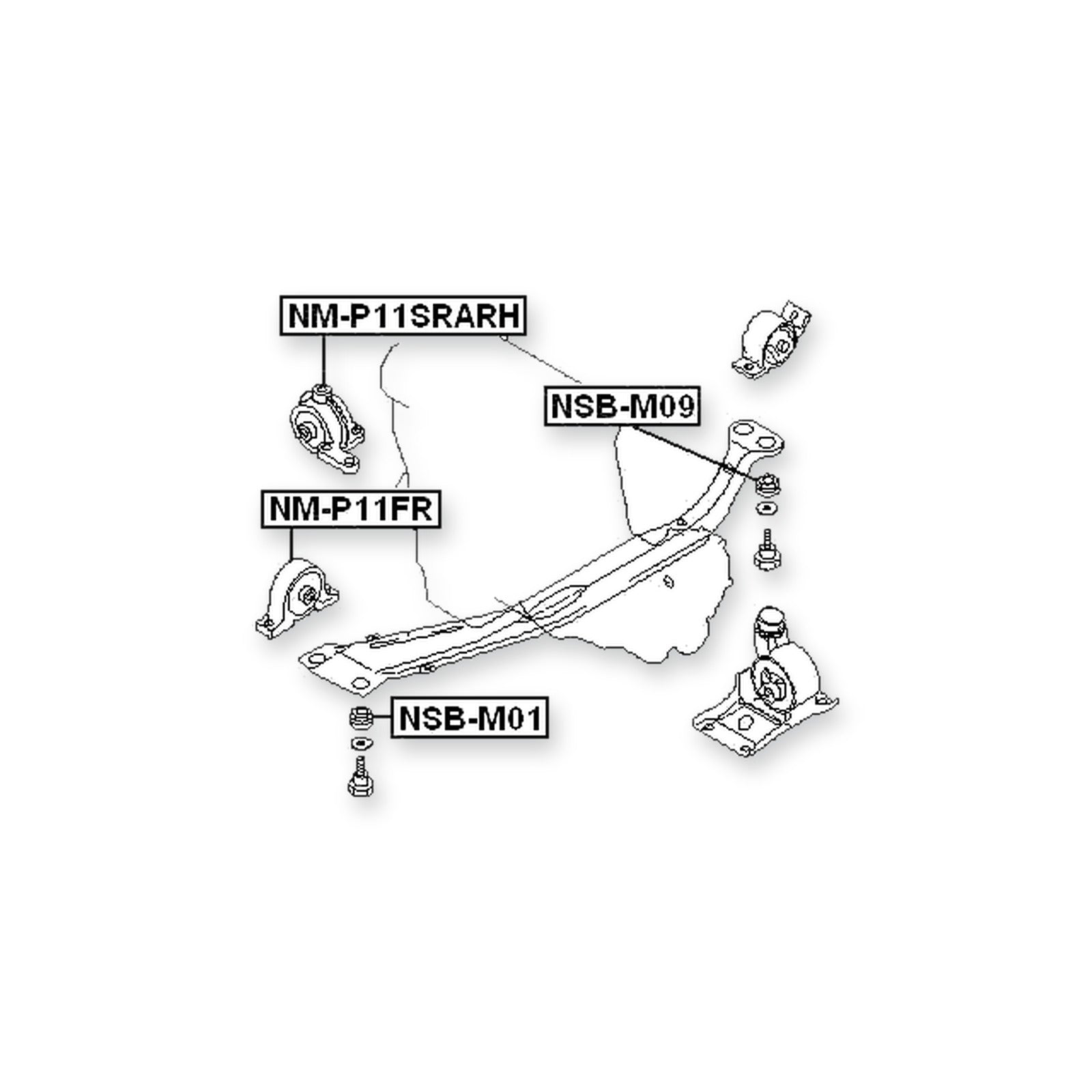 Nissan Bluebird U14 Front Right Engine Mount (Hydro) At/Cvt