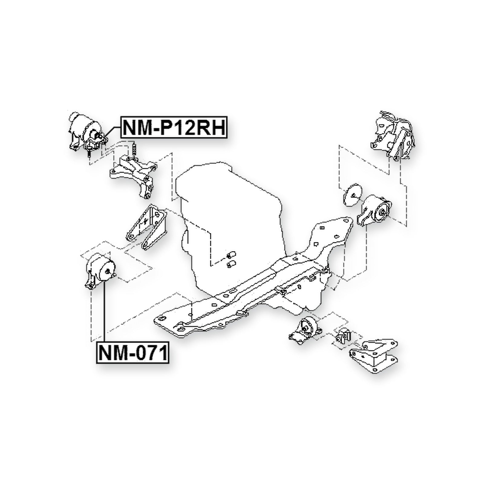Nissan Bluebird Sylphy G10 Front Right Engine Mount (Hydro)