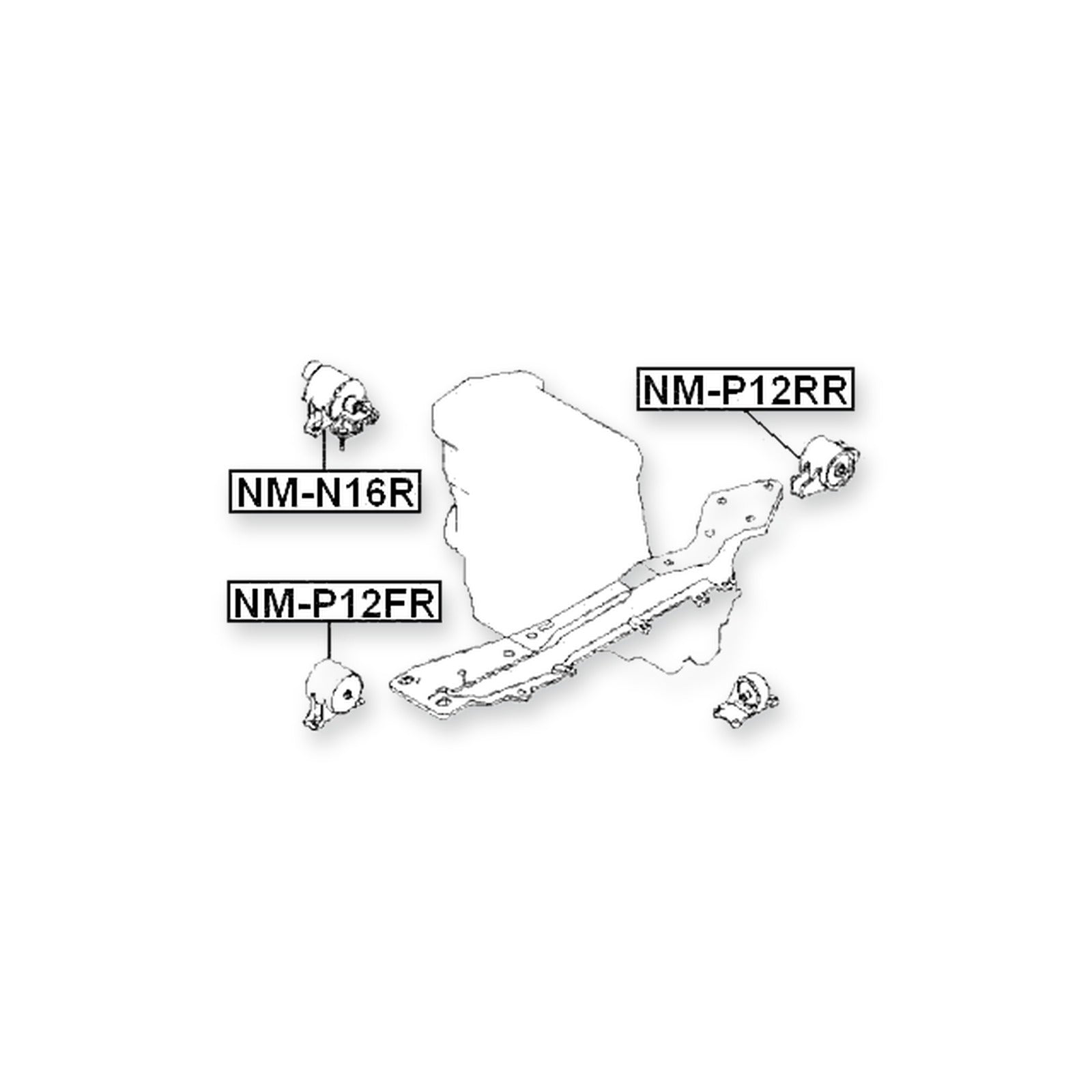Nissan Primera P12 Rear Engine Mount