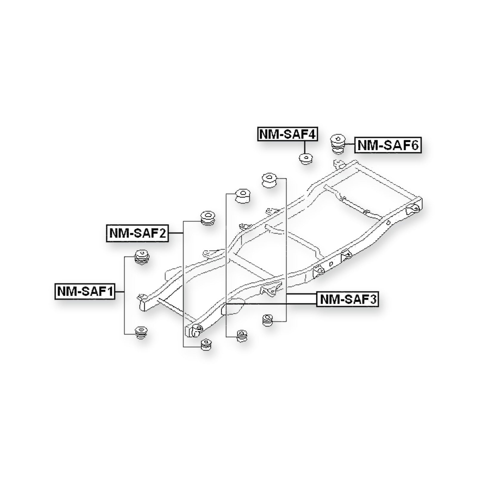 Nissan Patrol Lower Frame Cushion