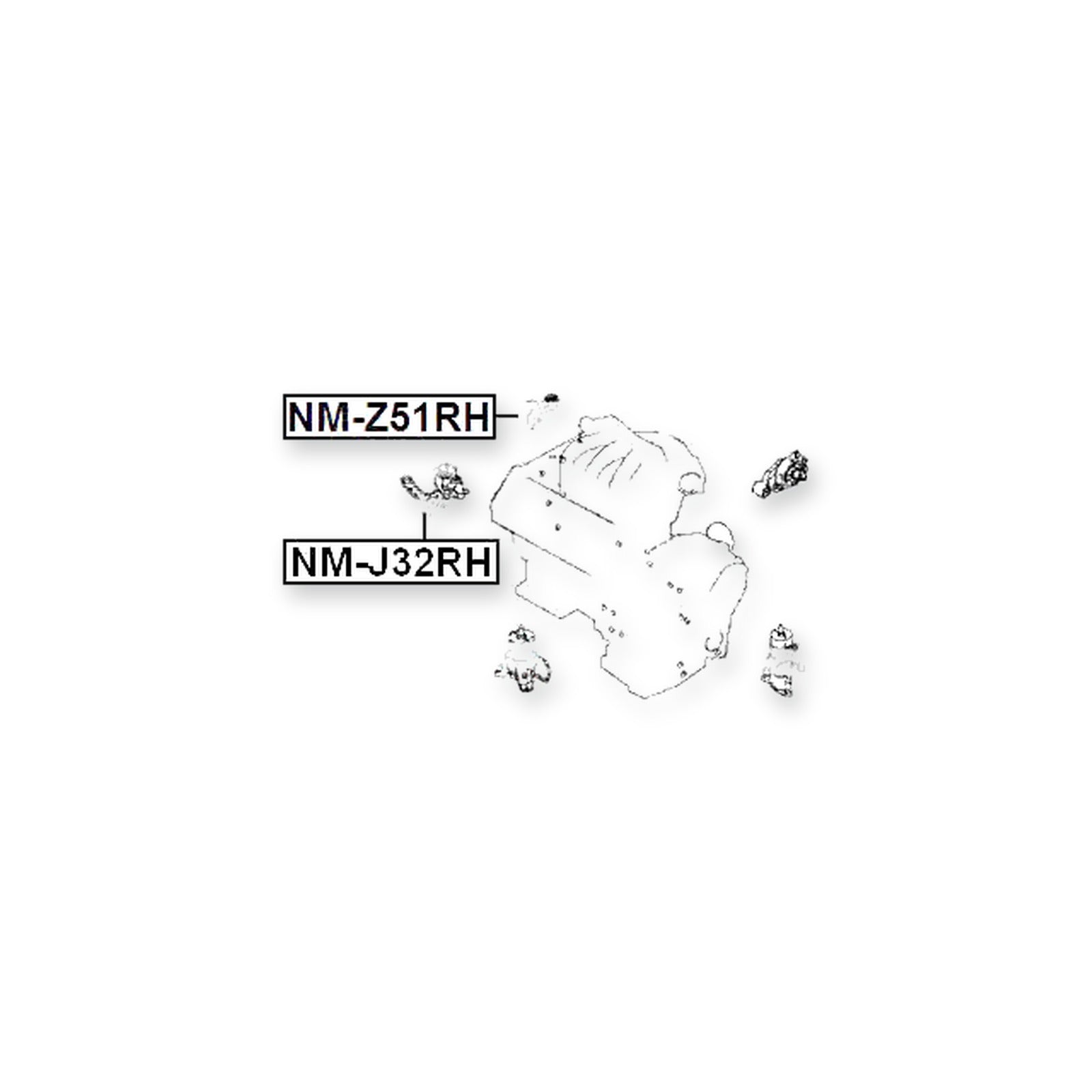 Nissan Altima L33 Front Right Engine Mount