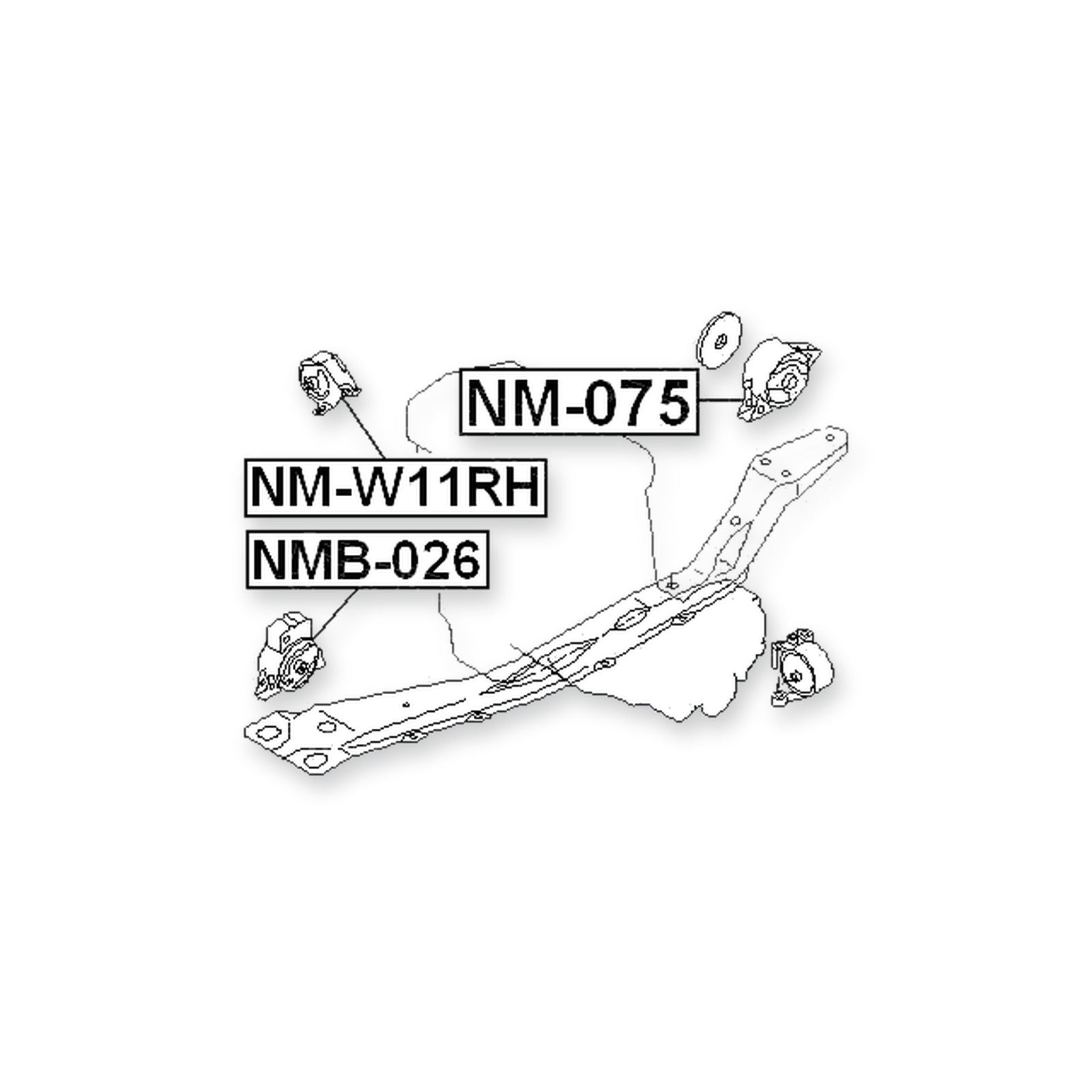 Infiniti G20 P11 Front Engine Mount Bushing