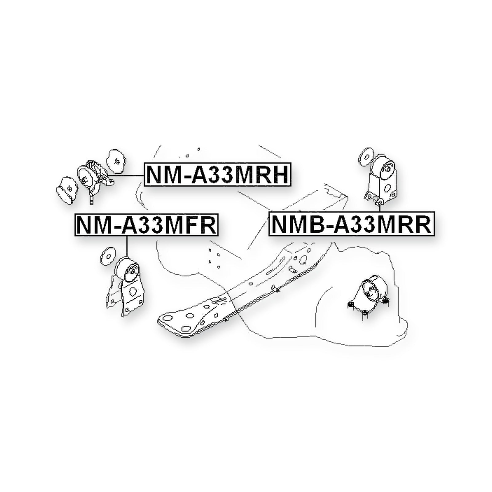 Nissan Cefiro A32 Rear Engine Mount Bushing