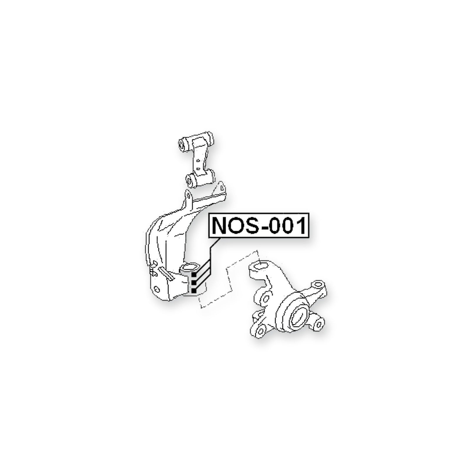 Nissan Bluebird U14 Suspension Arm Repair Kit 3 Pcs