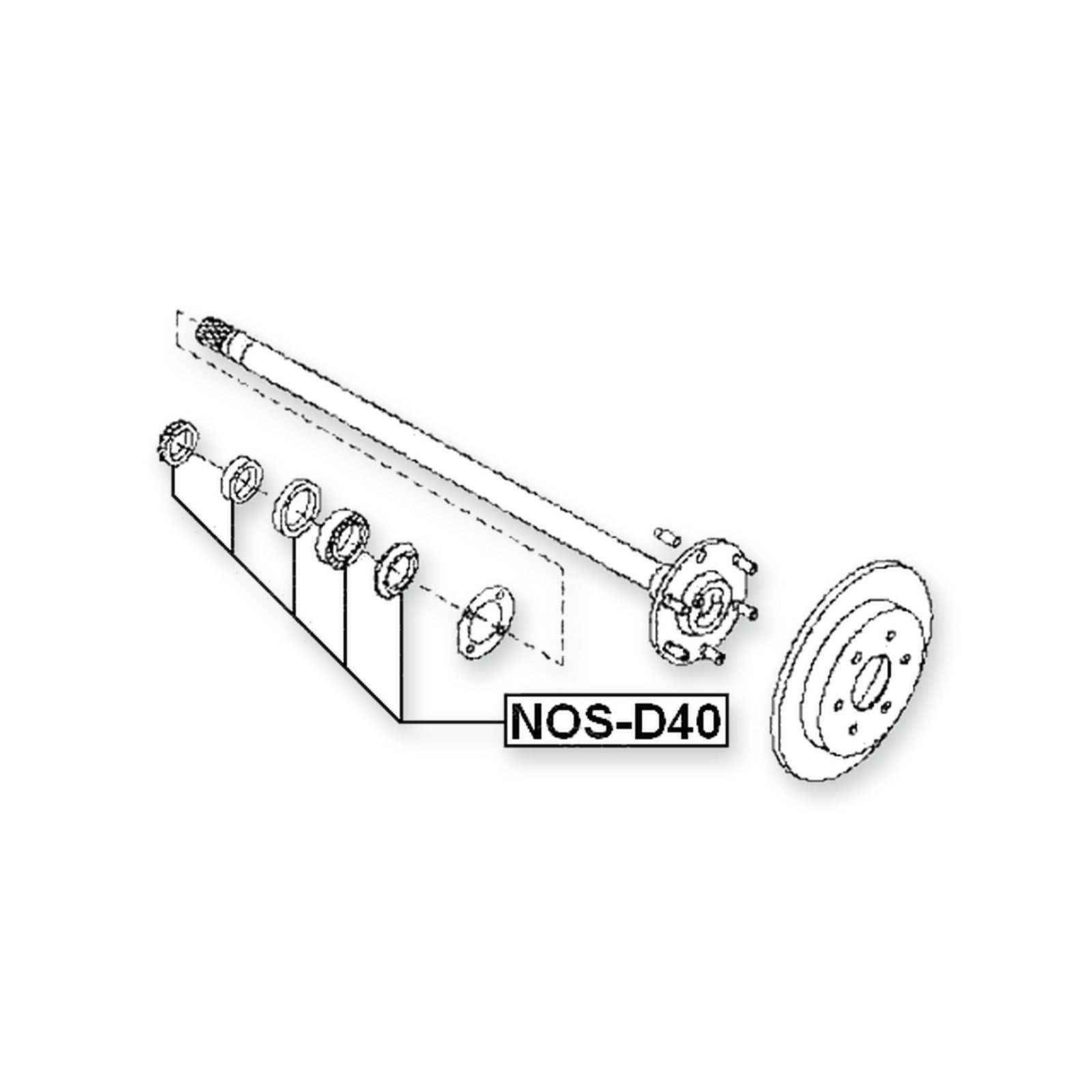 Nissan Frontier D40B Rear Kit For Axle