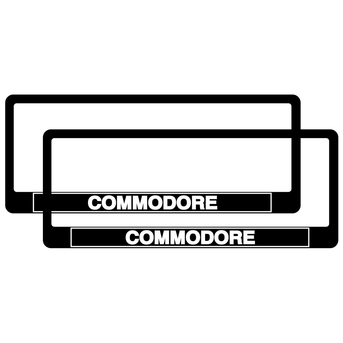 TFI Racing PAIR Commodore Polymer Number Plate Frames. Suits 6 Digit Number