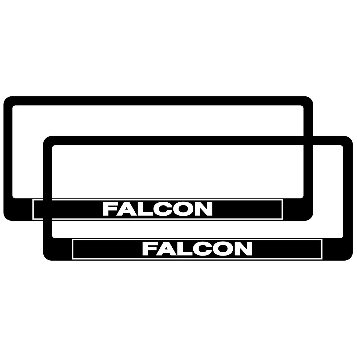 TFI Racing PAIR Falcon Polymer Number Plate Frames. Suits 6 Digit Number Plates