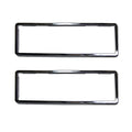 TFI Racing PAIR Chrome Polymer Number Plate Frames. Suits 6 Digit Number Plates