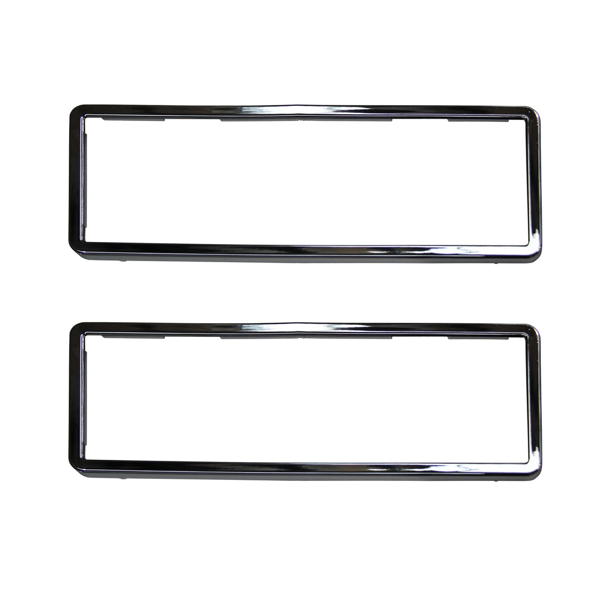 TFI Racing PAIR Chrome Polymer Number Plate Frames. Suits 6 Digit Number Plates