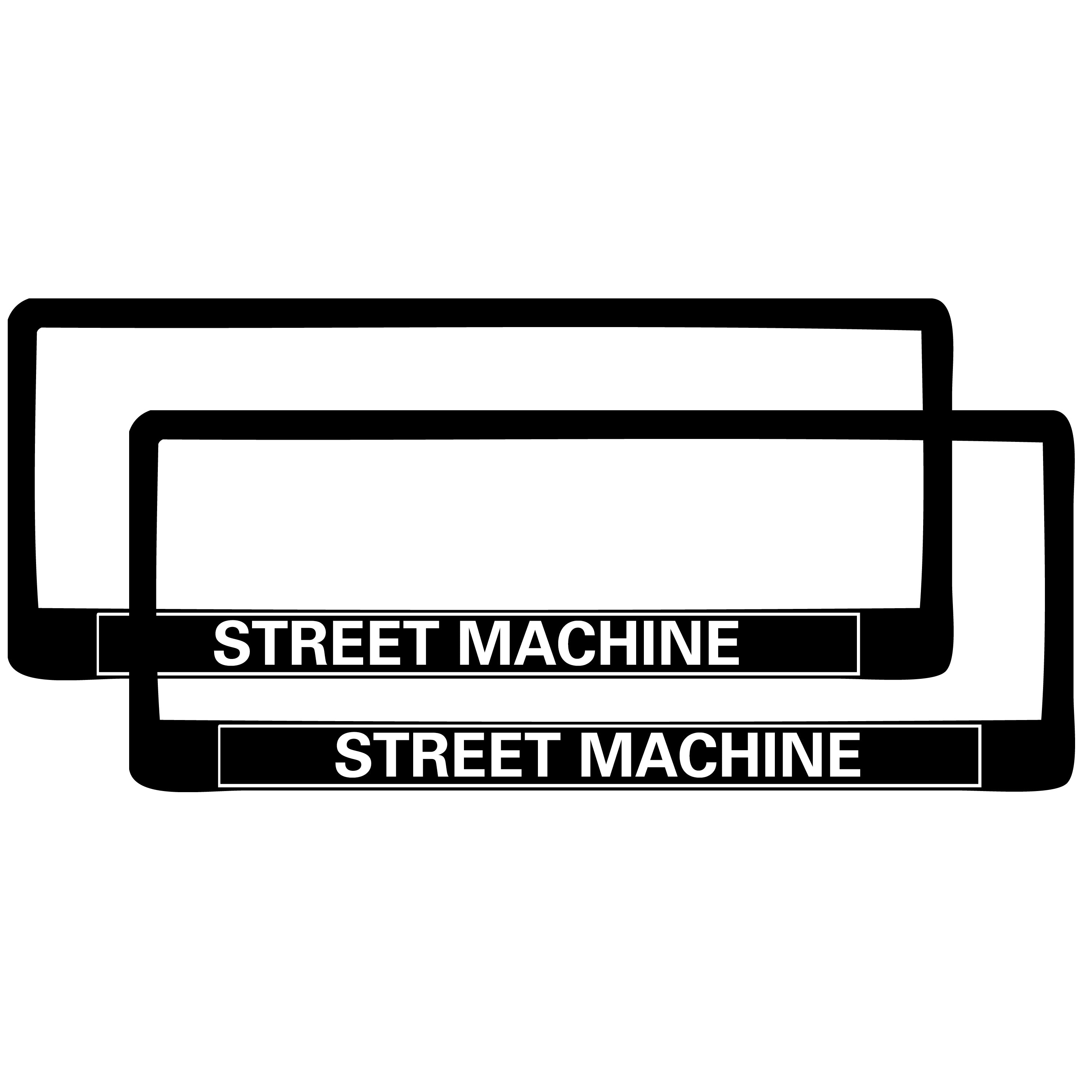 TFI Racing PAIR Street Machine Polymer Number Plate Frames. Suits 6 Digit