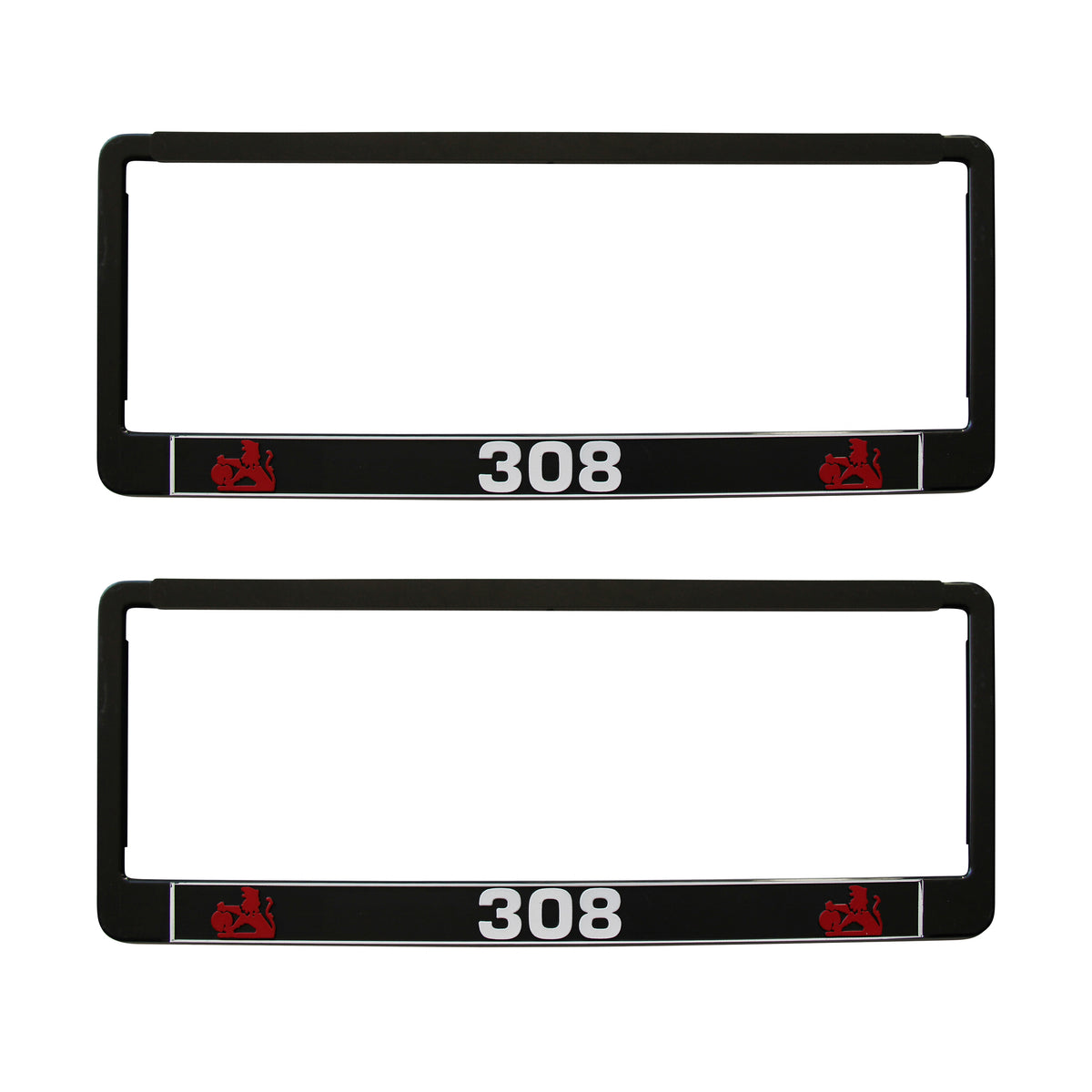 TFI Racing PAIR 308 Polymer Number Plate Frames. Suits 6 Digit Number Plates