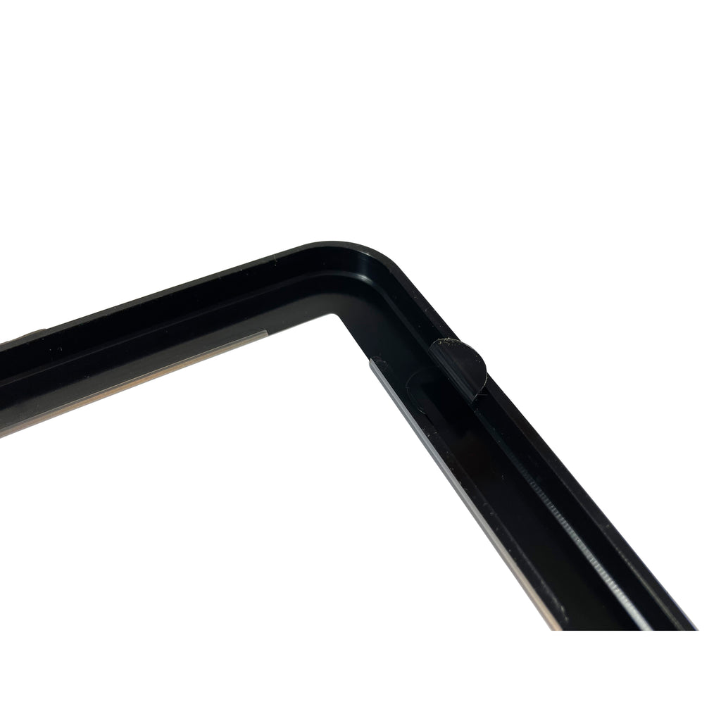 TFI Racing SINGLE Black Polymer Number Plate Frame. Suits a 6 Digit Number Plate