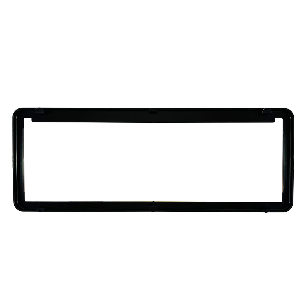 TFI Racing SINGLE Black Polymer Number Plate Frame. Suits a 6 Digit Number Plate