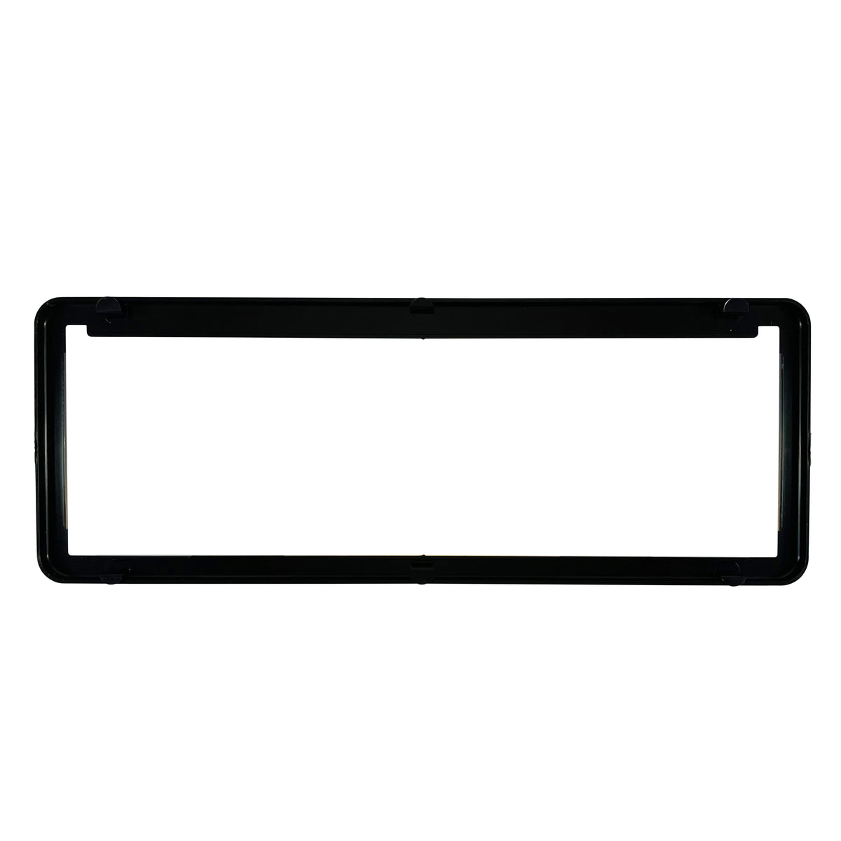 TFI Racing SINGLE Black Polymer Number Plate Frame. Suits a 6 Digit Number Plate