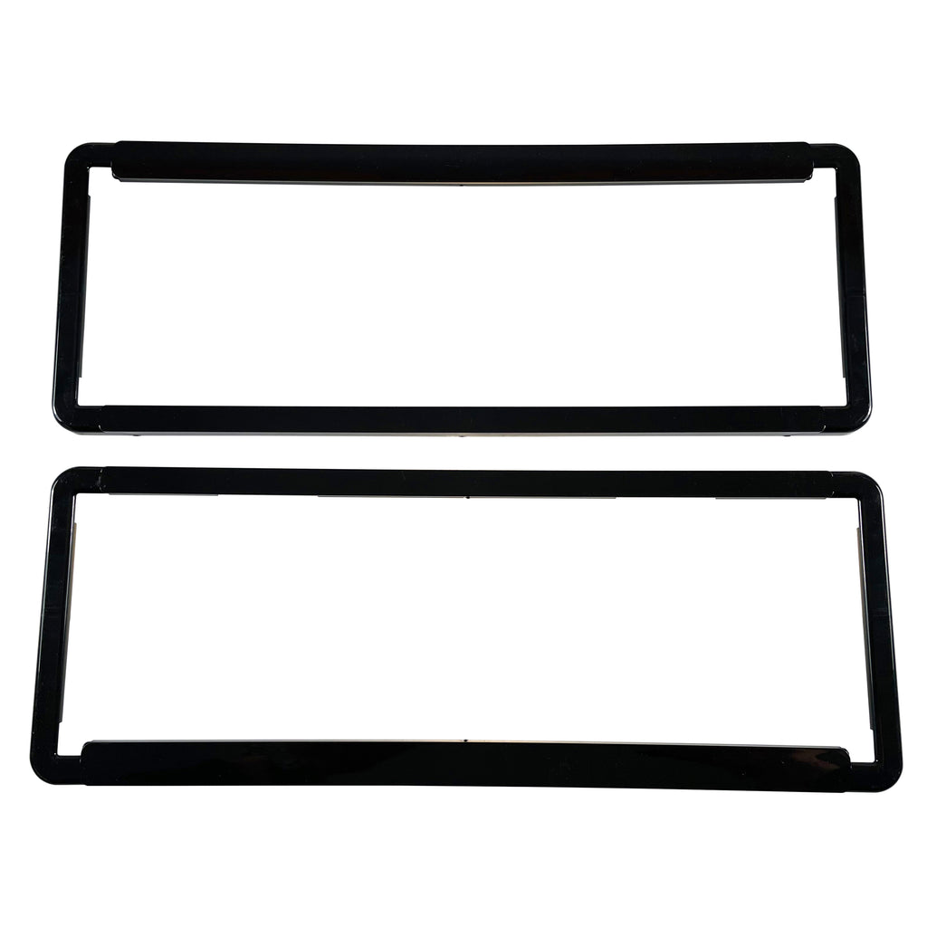 TFI Racing PAIR Black Polymer Number Plate Frames. Suits 6 Digit Number Plates