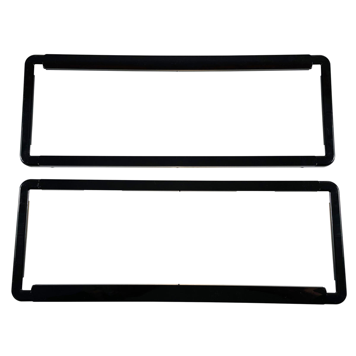 TFI Racing PAIR Black Polymer Number Plate Frames. Suits 6 Digit Number Plates
