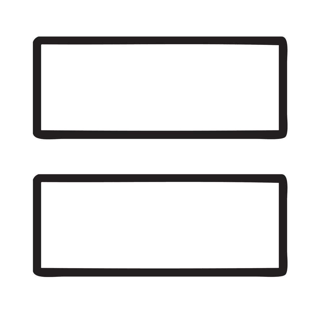TFI Racing PAIR Black Polymer Number Plate Frames. Suits 6 Digit Number Plates