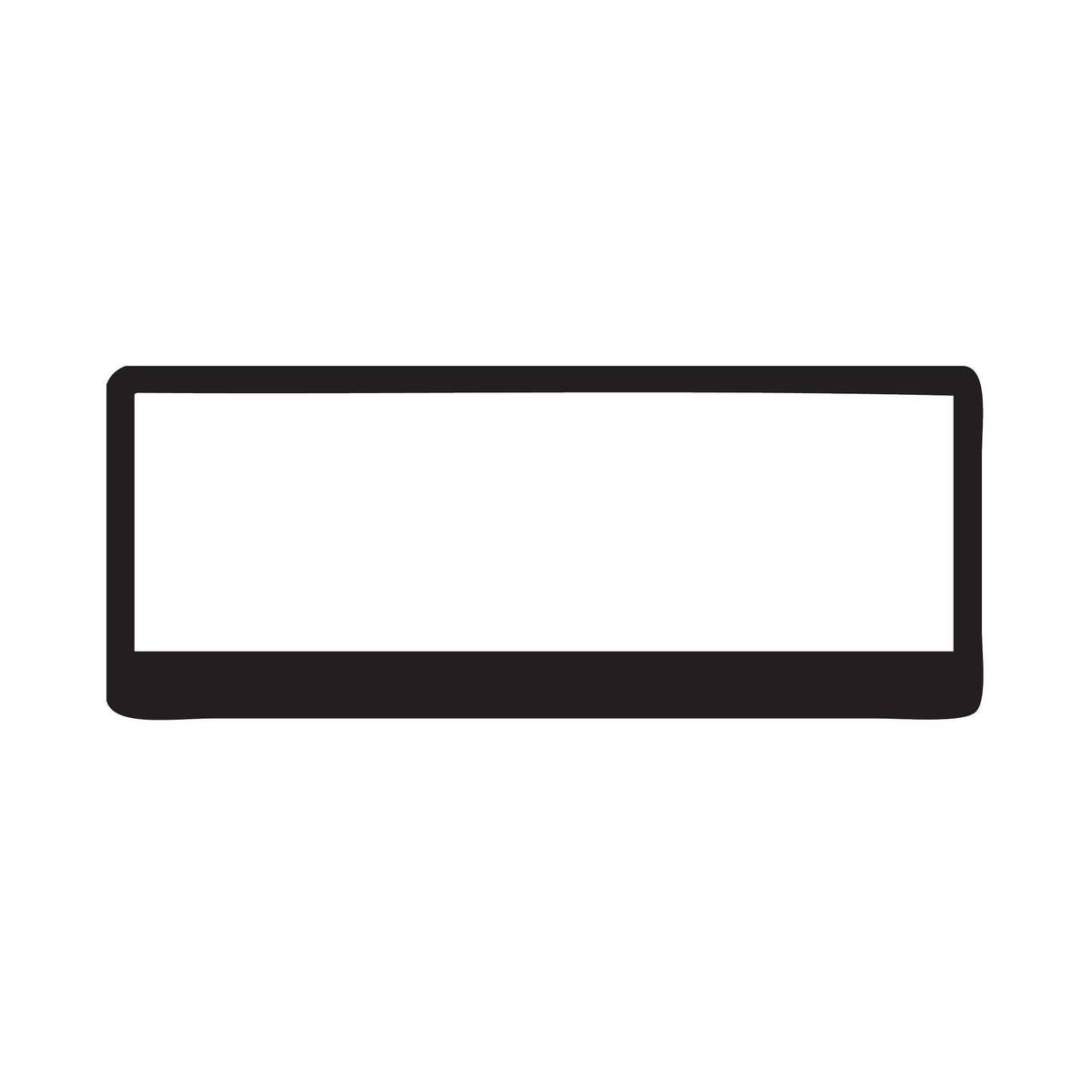 TFI Racing SINGLE Black Polymer Number Plate Frame. Suits a 6 Digit Number Plate