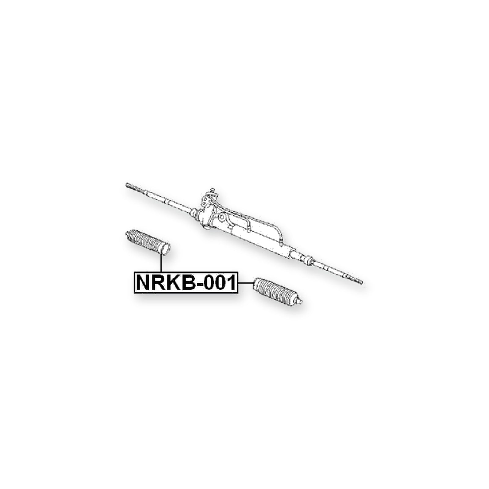 Nissan Almera N16E Front Steering Gear Boot
