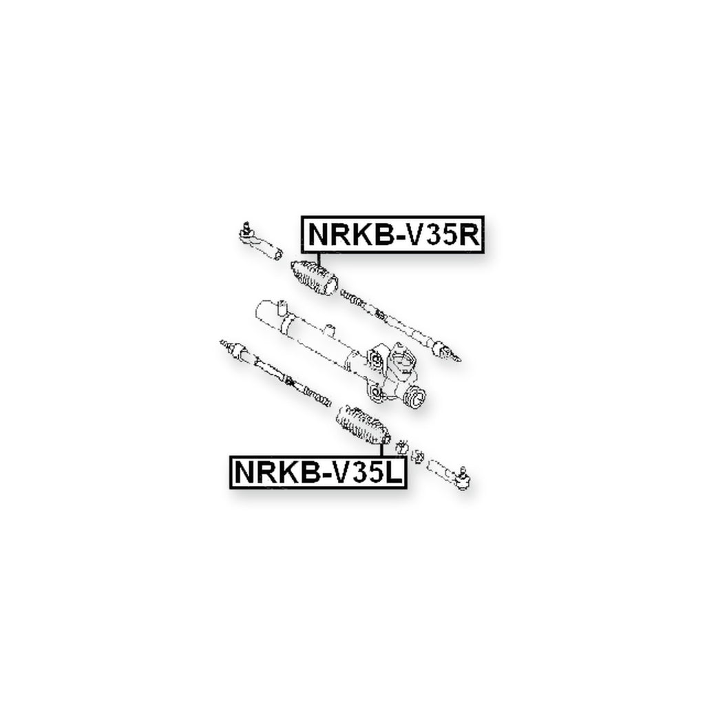 Infiniti G35 V35 Front Left Steering Rack Boot