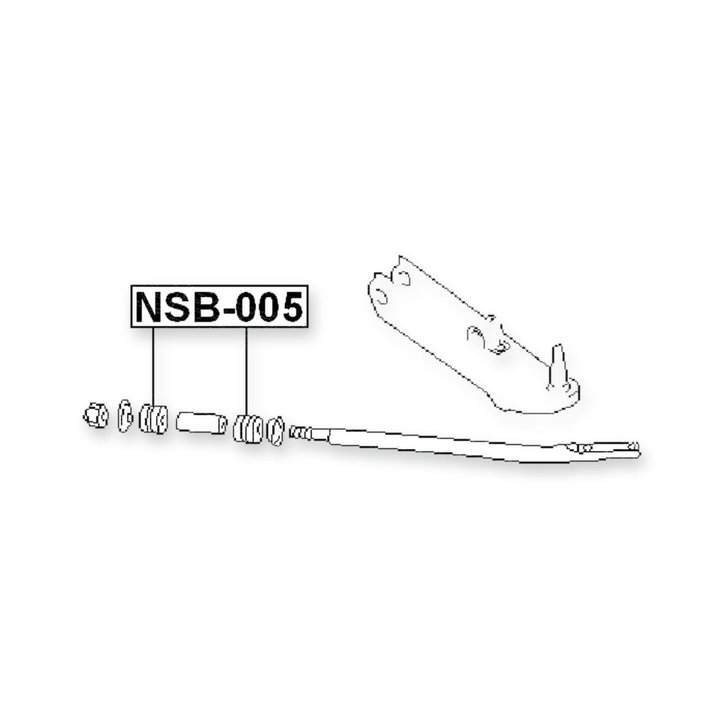Nissan Atlas/Atlas/Condor F22 Front Lower Strut Rod Cushion