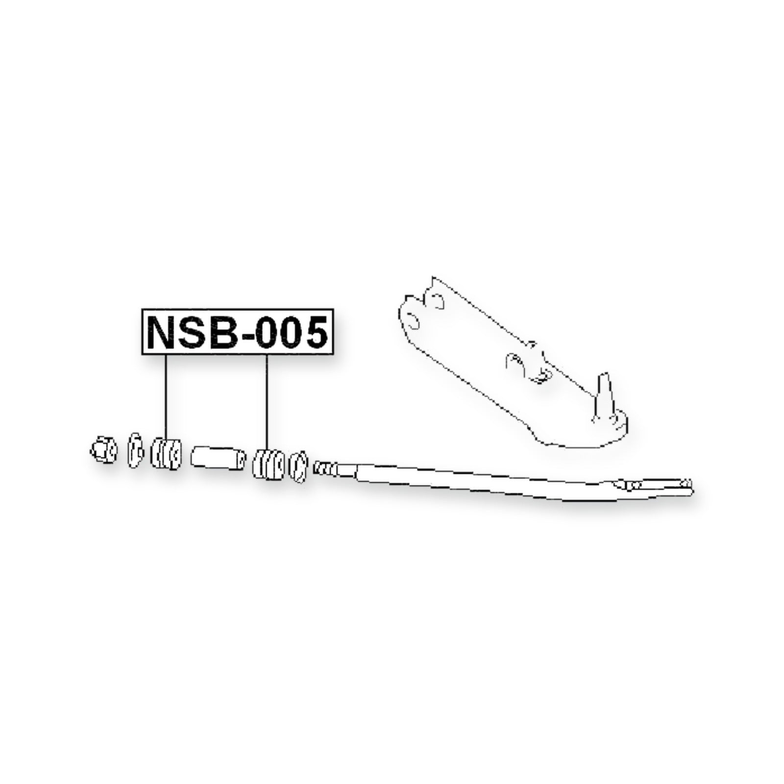 Nissan Atlas/Atlas/Condor F22 Front Lower Strut Rod Cushion