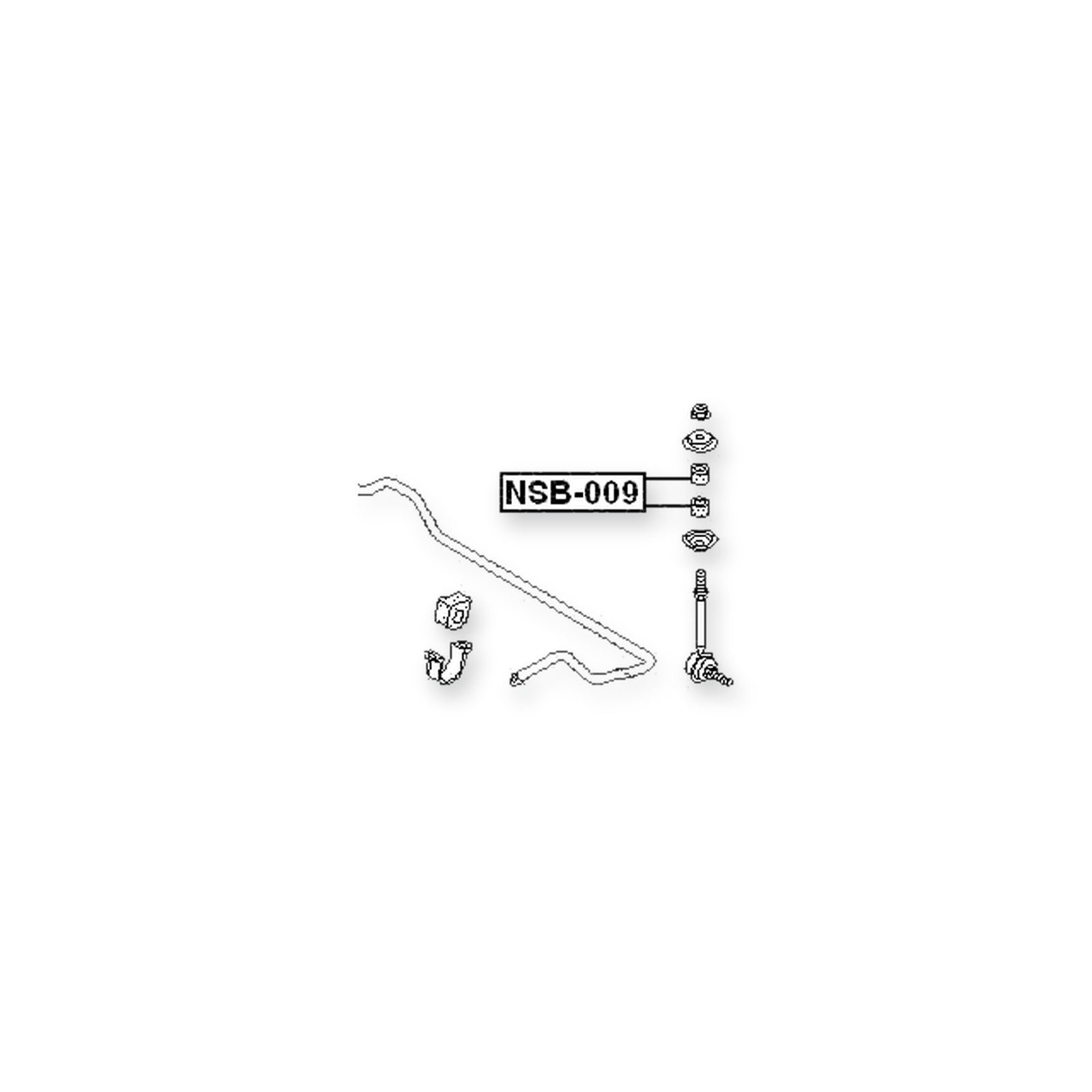 Mazda B2200 Un Front Stabilizer Bar Link Bush D10 & More
