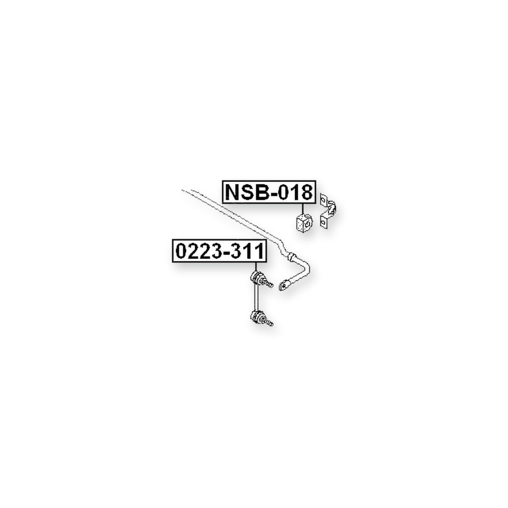 Nissan X-Trail T30 Rear Stabilizer Bar Bush D18
