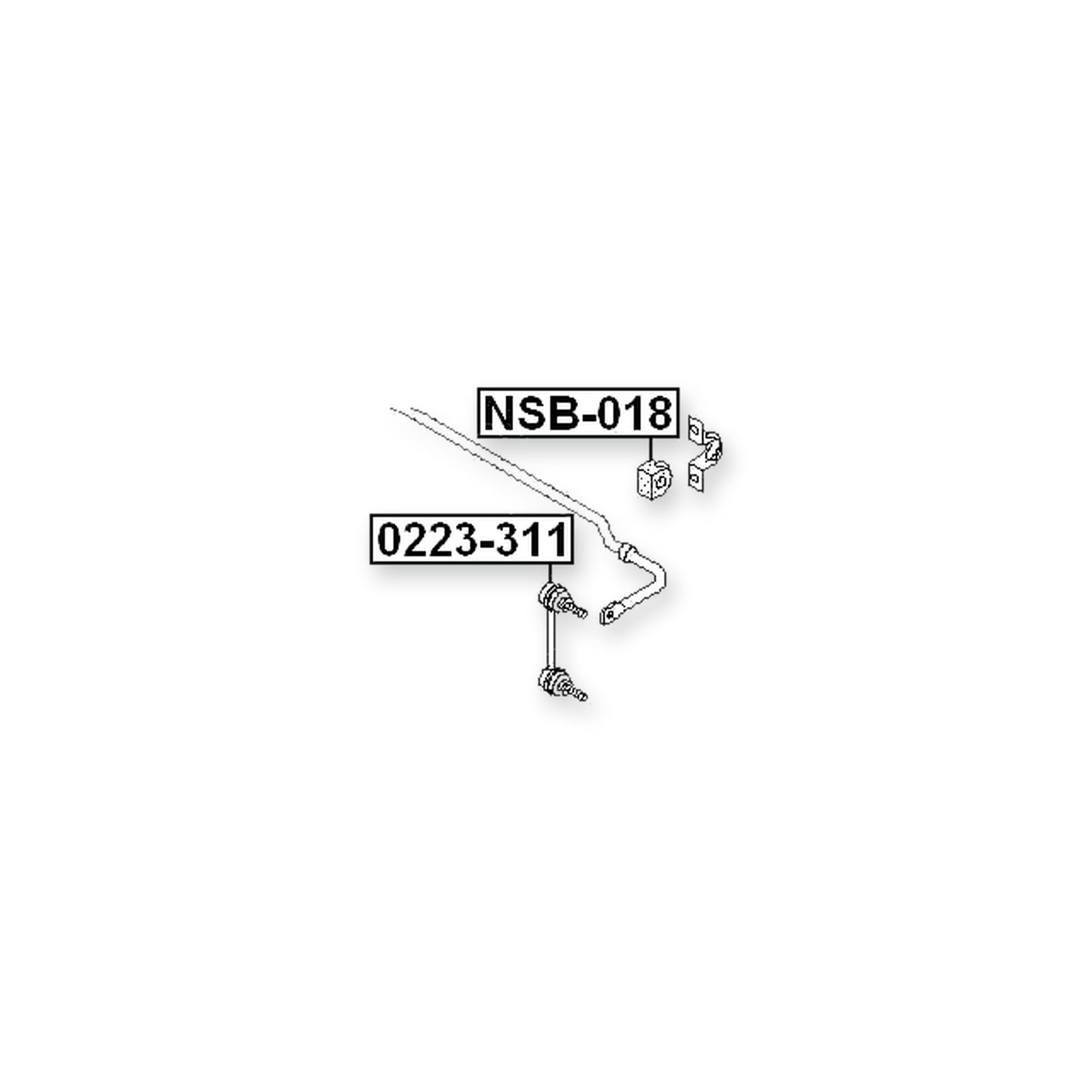 Nissan X-Trail T30 Rear Stabilizer Bar Bush D18