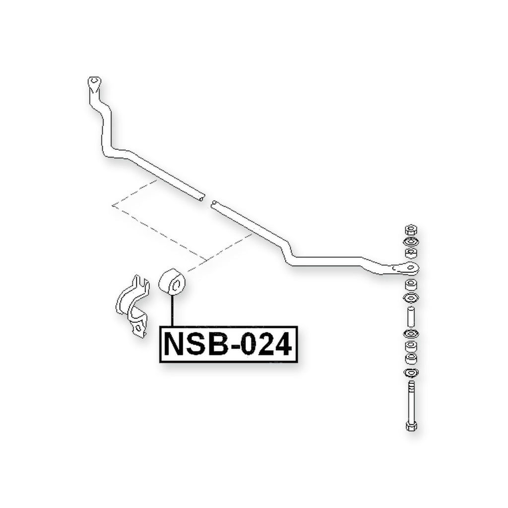 Nissan Datsun D22 Front Stabilizer Bar Bush D15.5