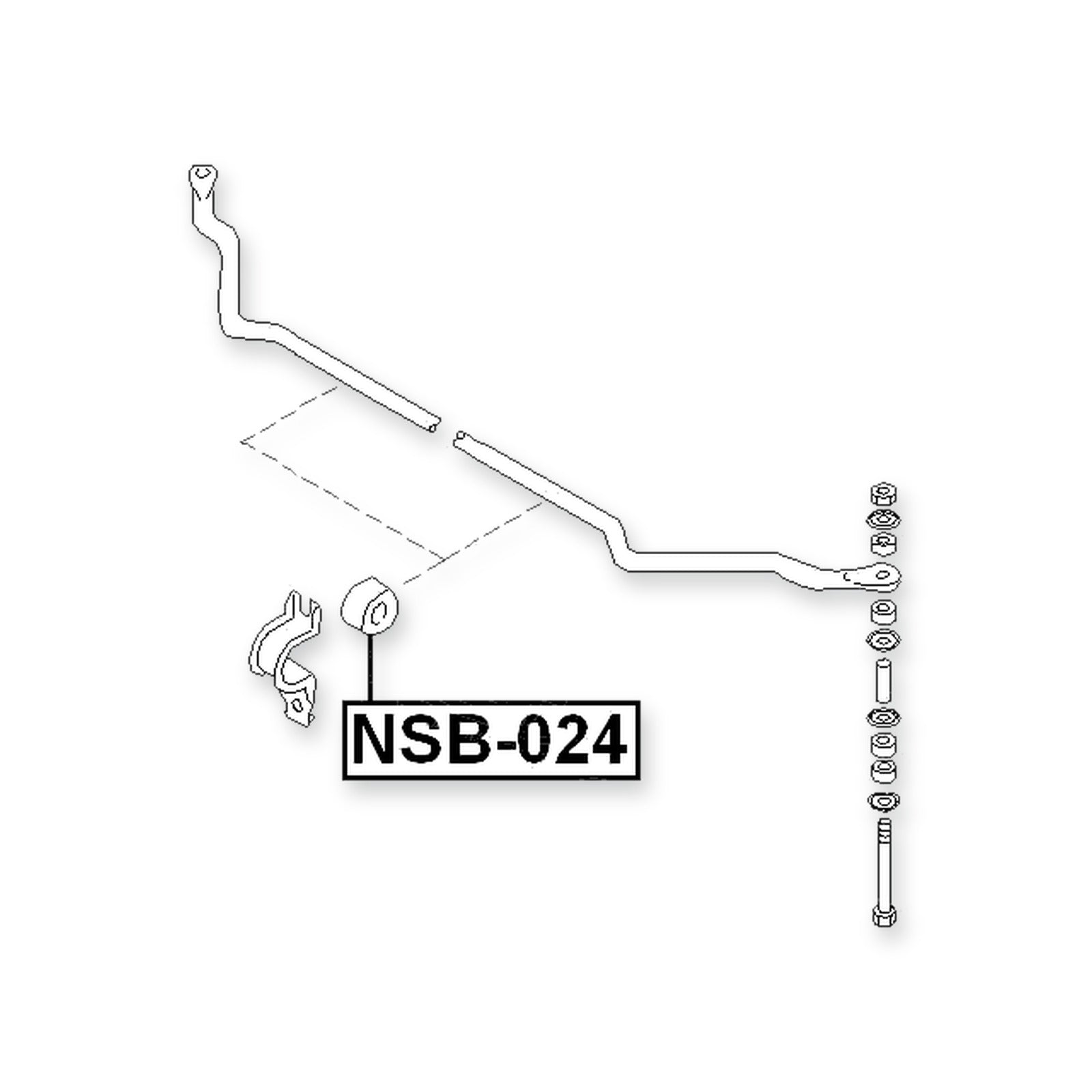 Nissan Datsun D22 Front Stabilizer Bar Bush D15.5