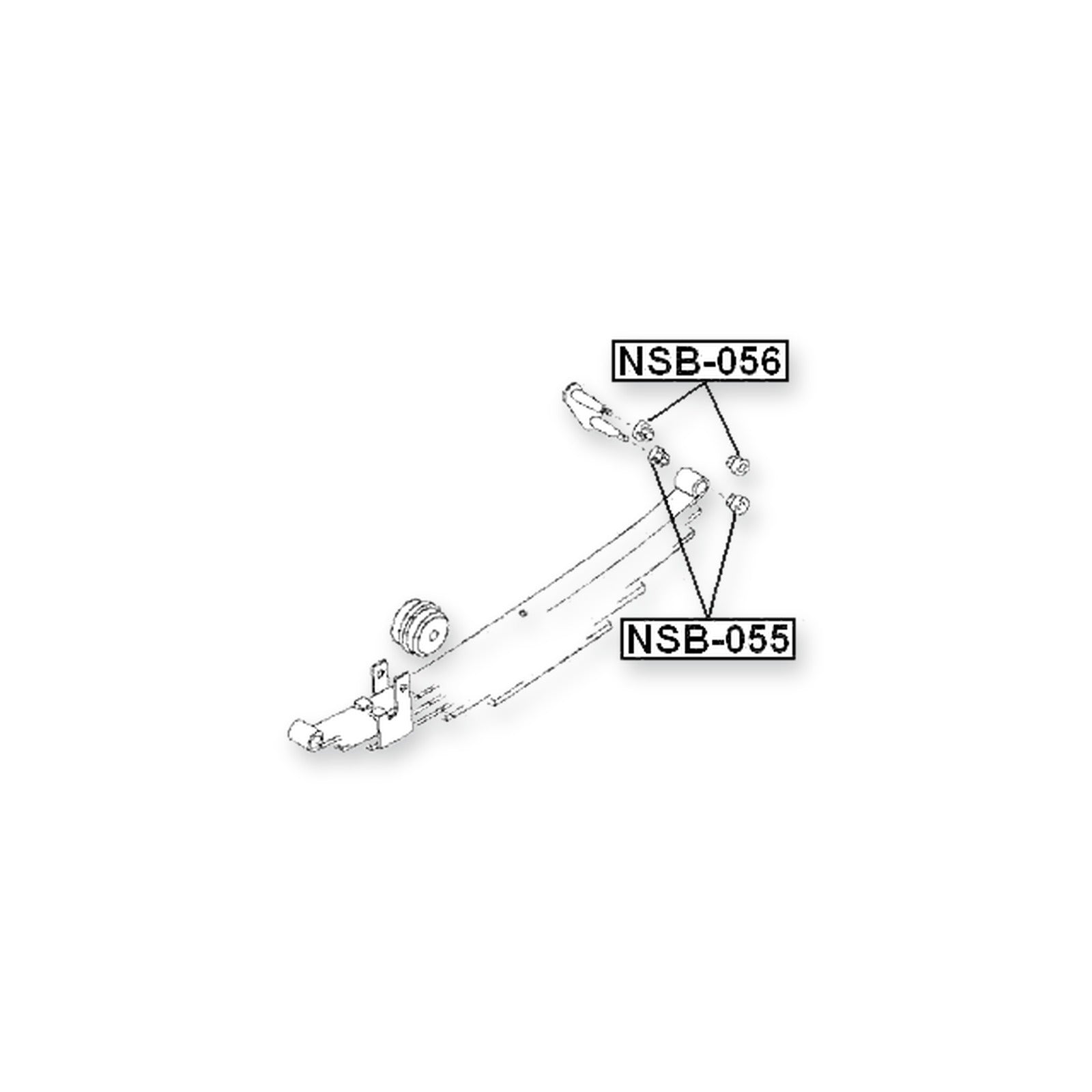 Nissan Caravan VE24 Rear Leaf Spring Bushing