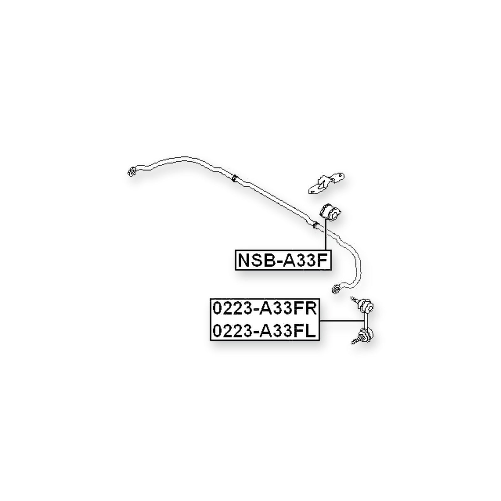 Nissan Cefiro CA33 Front Stabilizer Bar Bush D23