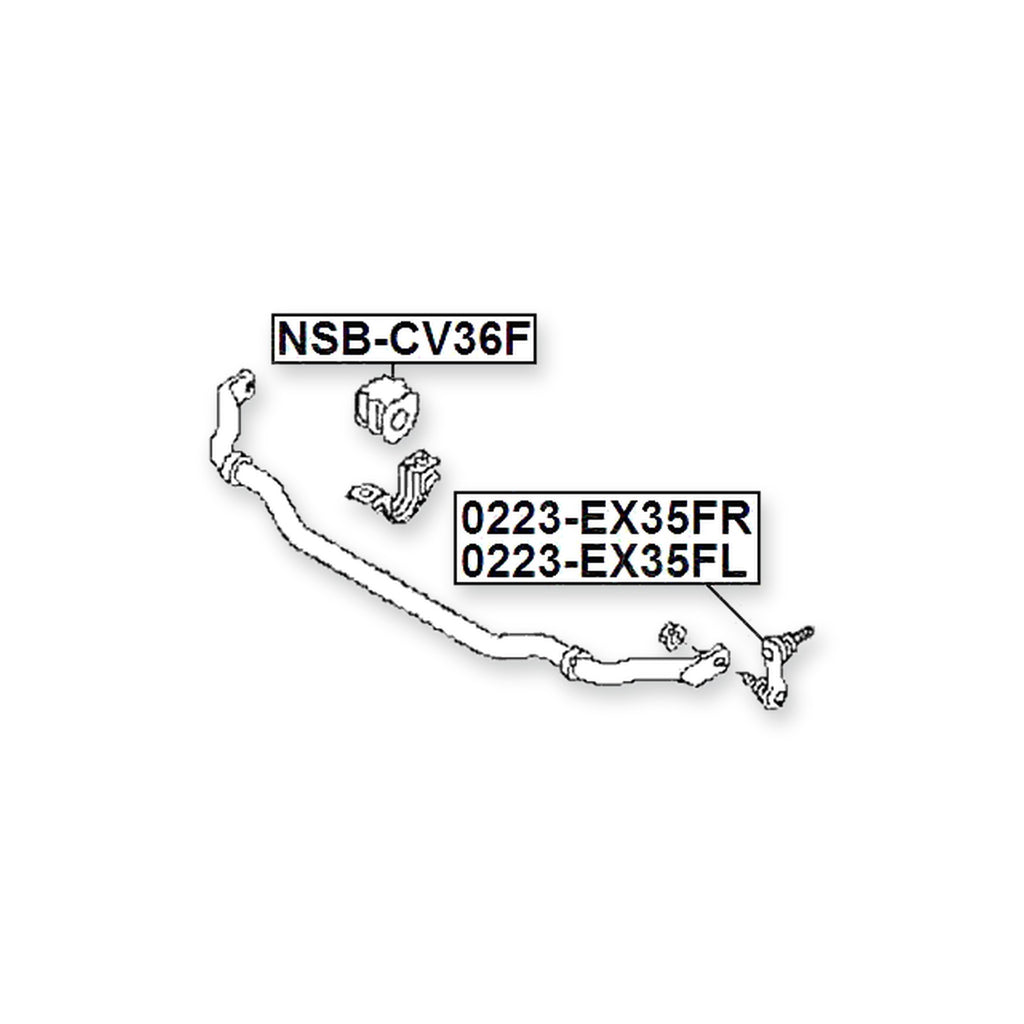 Infiniti G35/37/25 Sedan V36 Front Stabilizer Bar Bush D31