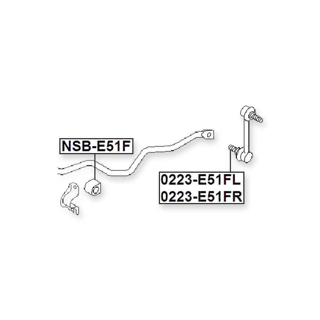 Nissan Elgrand E51 Front Stabilizer Bar Bush D30