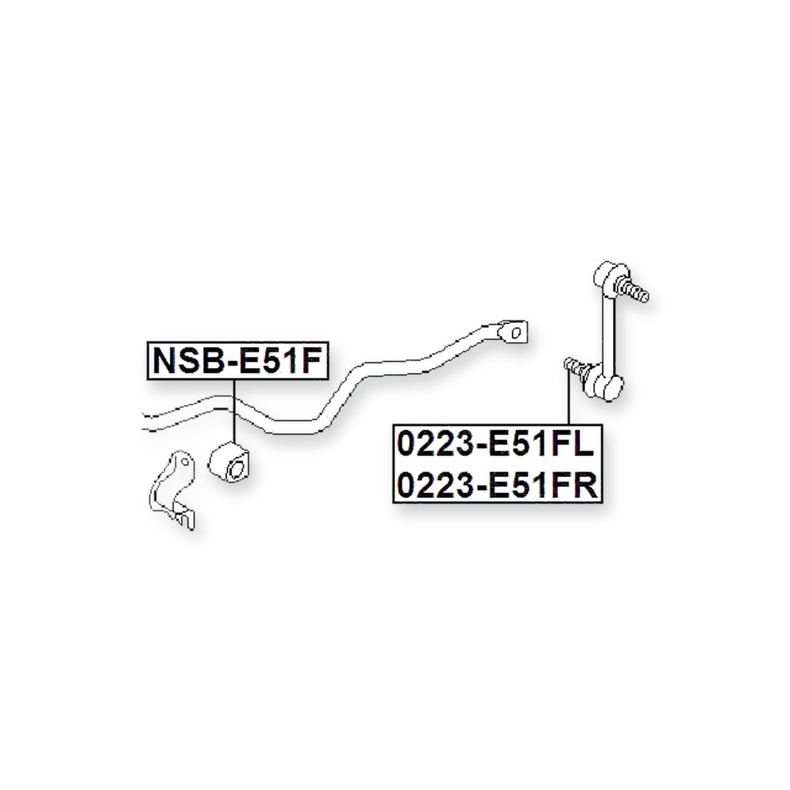 Nissan Elgrand E51 Front Stabilizer Bar Bush D30