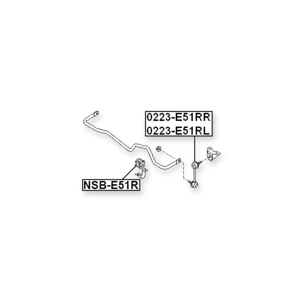 Nissan Elgrand E51 Rear Stabilizer Bar Bush D25