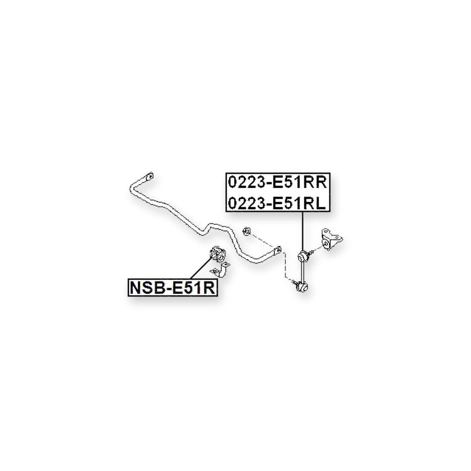 Nissan Elgrand E51 Rear Stabilizer Bar Bush D25