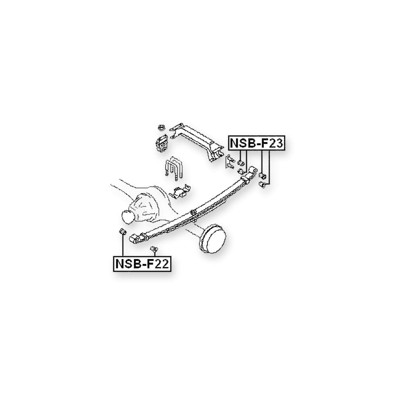 Nissan Atlas/Atlas/Condor F22 Front Leaf Spring Bushing