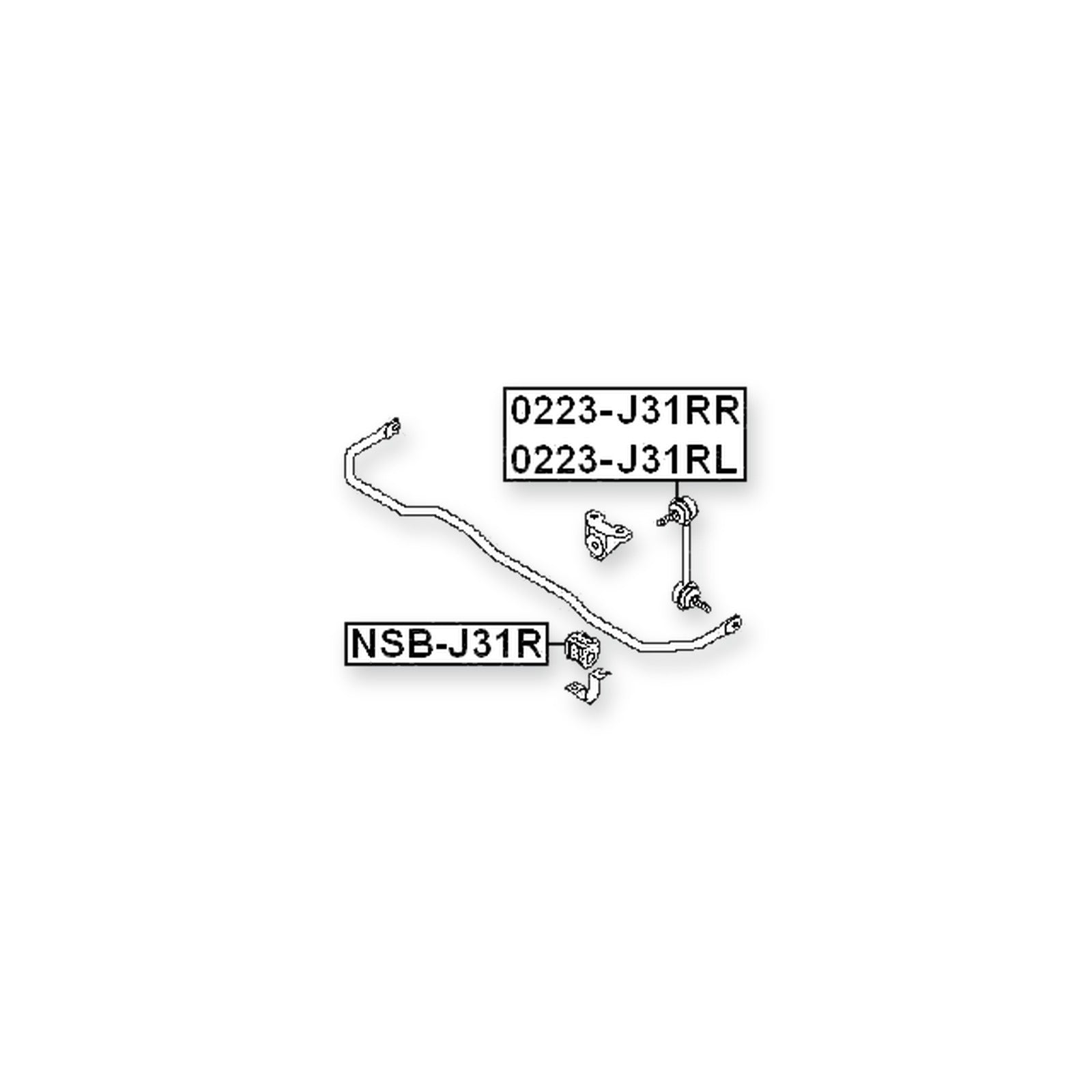 Infiniti M35/45 Y50 Rear Stabilizer Bar Bush D26