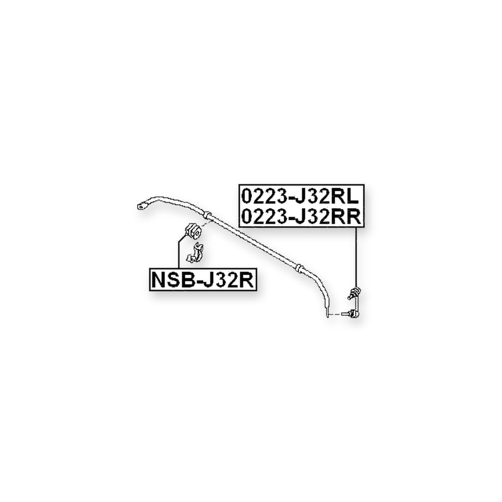 Nissan Maxima J32 Rear Stabilizer Bar Bush D17