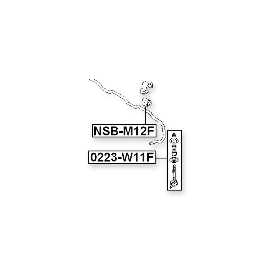 Nissan Prairie M12 Front Stabilizer Bar Bush D21
